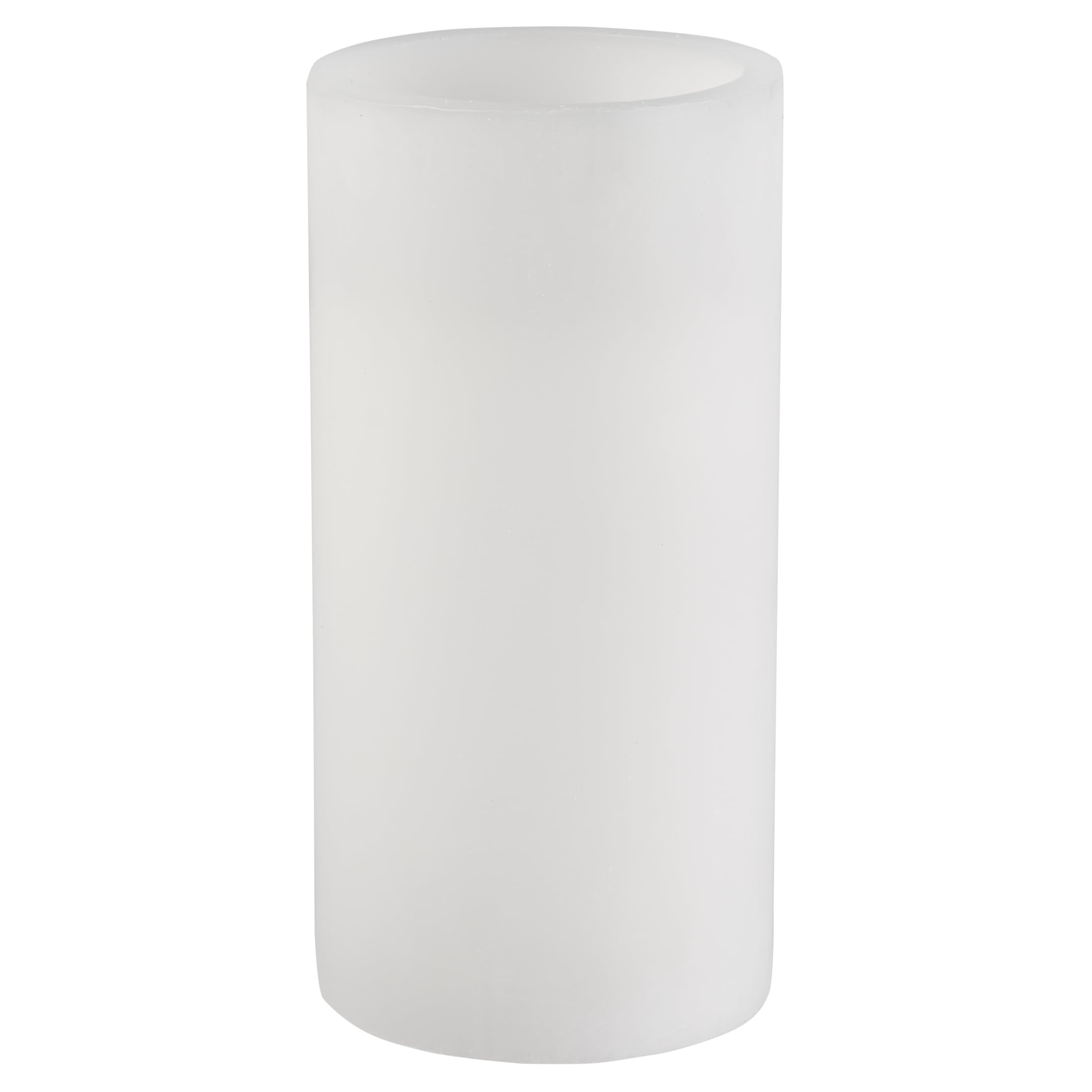 Mikasa LED Pillar Candle, White Real Wax Flameless Candle with Flickering Light, 5-Hour Timer, 4 x 8 Inch, Battery Operated Deco