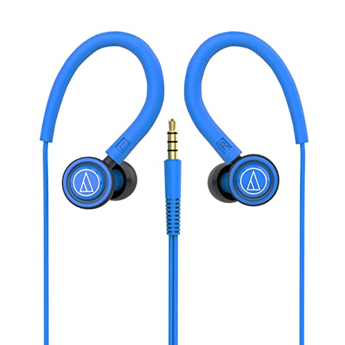 AudioTechnica Cor150Is Bl Sonic Sport InEar Wired Earphone With Hd Sound 8.5Mm Powerful Drivers Sound Isolation & In Line Cont