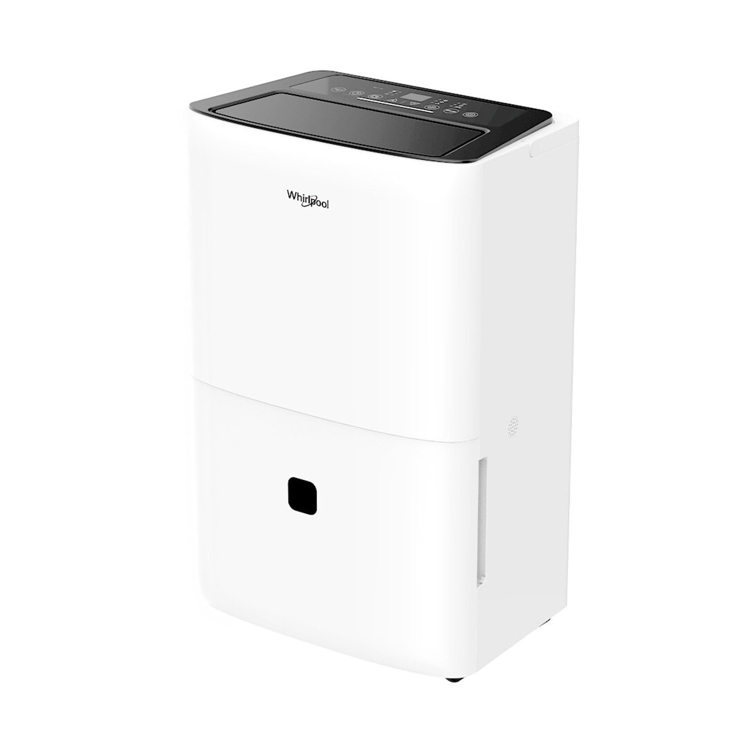 Whirlpool 50 Pint Energy Star Certified Dehumidifier with Pump in White, Compact Quiet Efficient Humidity & Moisture Absorber fo
