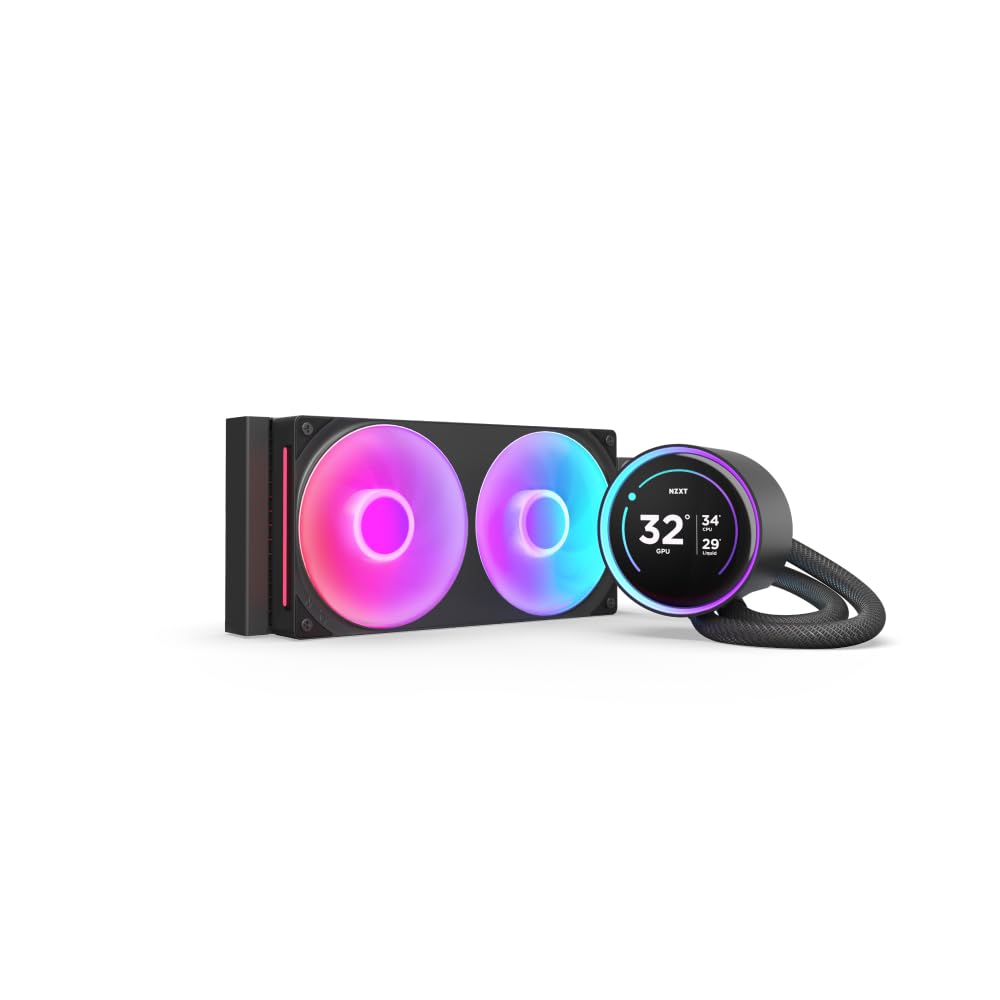 Nzxt Kraken Elite 240 Rgb 2024   Aio Cpu Liquid Cooler   240Mm Radiator   F240 Rgb Core Fan   Customizable 2.72'' Ips Lcd   Nzxt