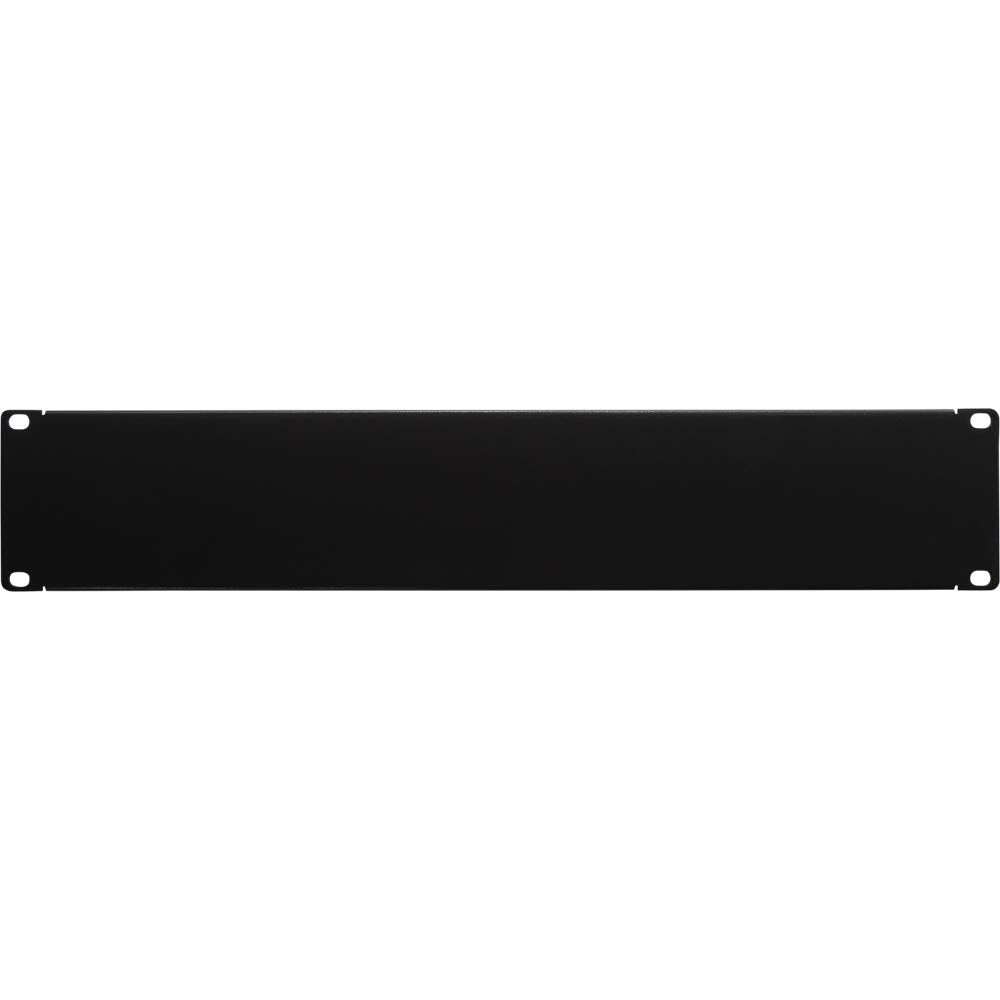 Navepoint 2U Blank Rack Mount Panel Spacer For 19 Inch Server Network Rack Enclosure Or Cabinet Black