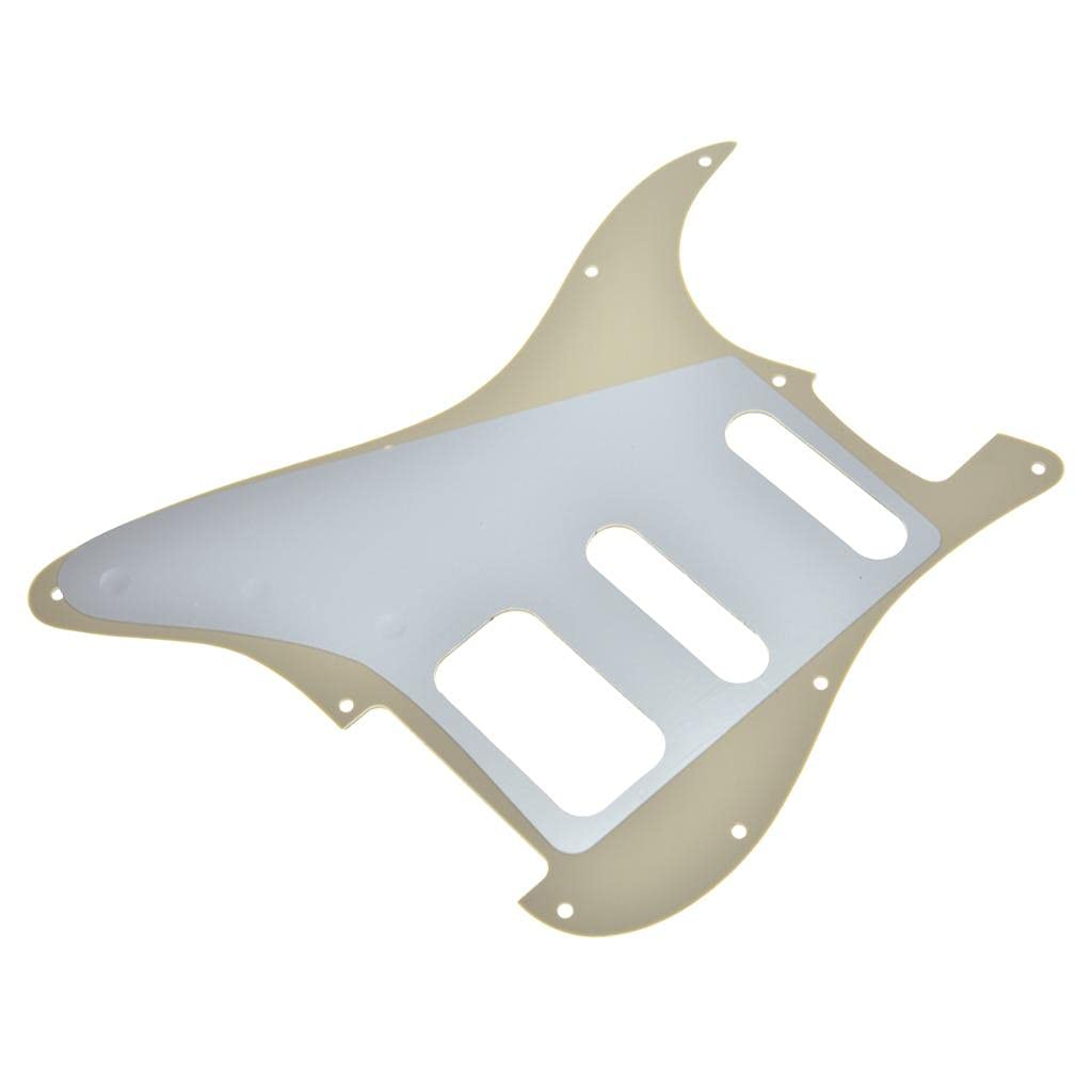 Dopro 11 Hole Strat Hss Guitar Pickguard 2 Screw Humbucking Pickup Mount For American Fd Stratocaster Aged Pearl