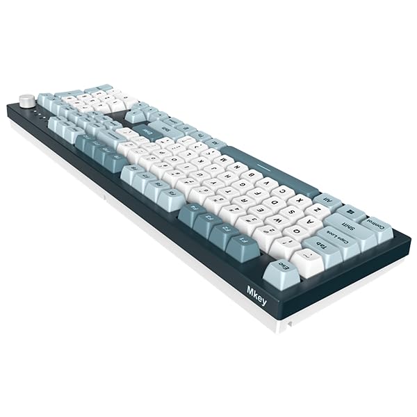 Montech Mkey Mechanical Gaming Keyboard: Customizable Rgb Led, Premium Mda Profile Pbt Keycap, Hot Swappable, Gateron G Red Pro