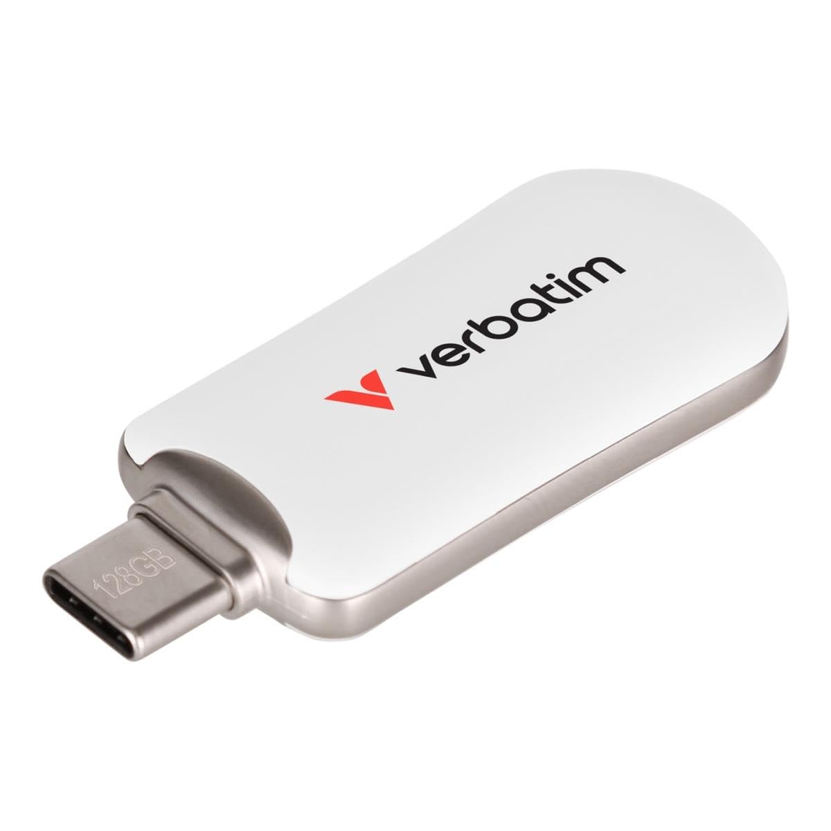 Verbatim Plectra USB-C Flash Drive 128GB White