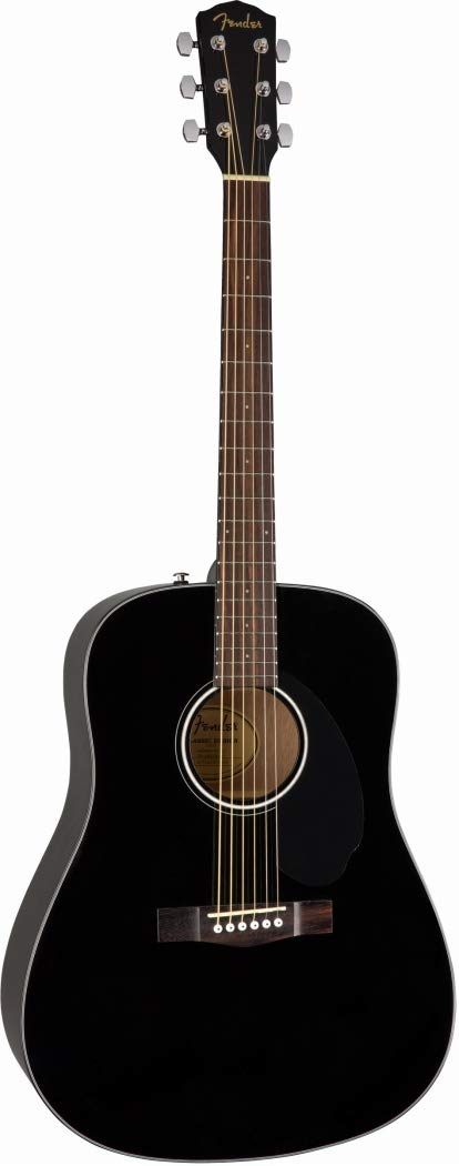 Fender Cd 60S Dreadnought Acoustic Guitar, With 2 Year Warranty, Black