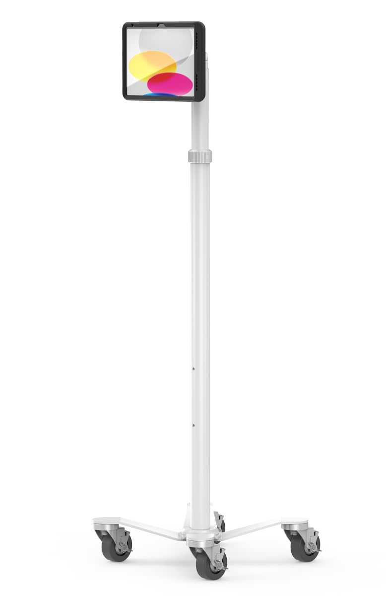 Ipad 10Th-11Th (A16) Gen Powermove Medical Rolling Cart Black