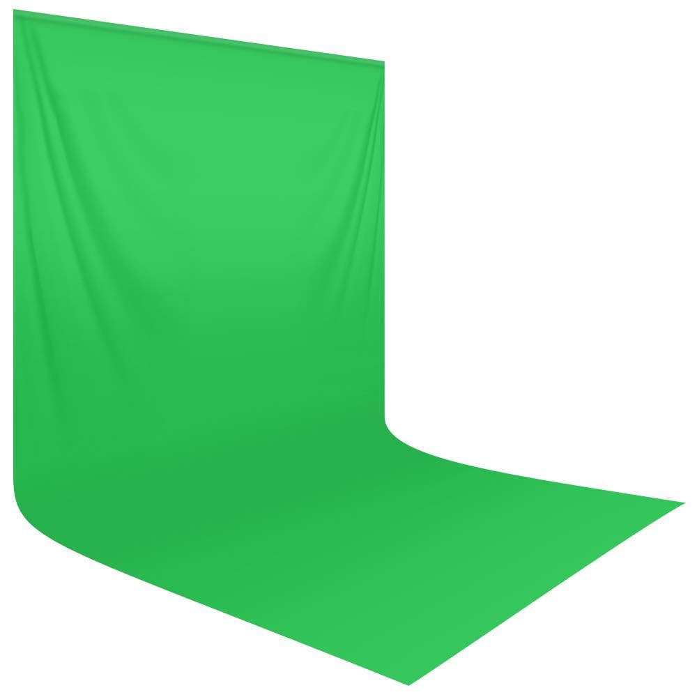 Hemmotop Green Screen Backdrop, 10 X 20 Ft Chromakey Greenscreen Background, Large Seamless Green Backdrop Background Cloth, For