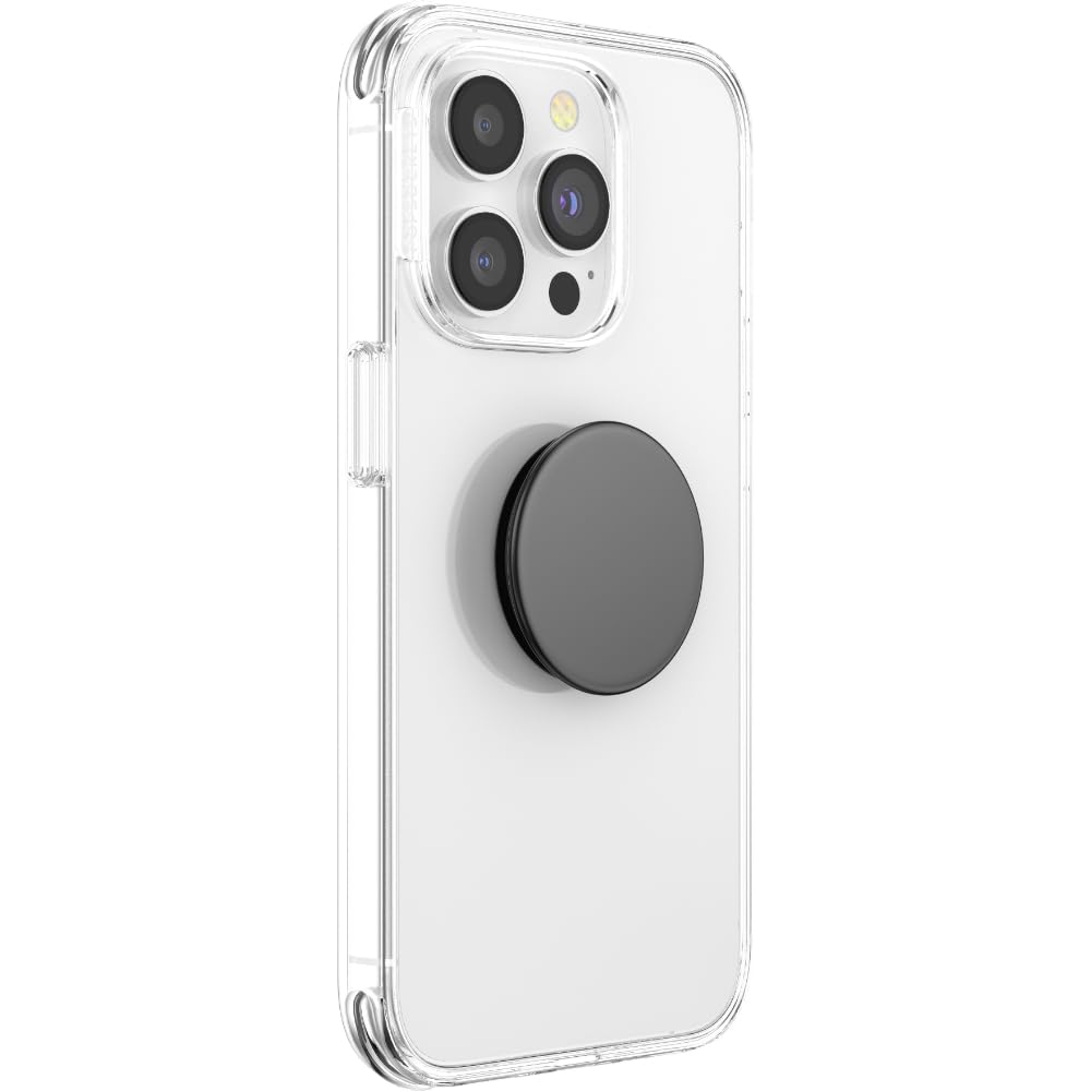 Popsockets Phone Grip With Expanding Kickstand, Aluminum Black