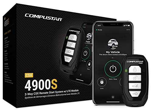 Compustar Csx4900 S 4 Button 2 Way, 3000' Remote Start System W/Drone X1Lte