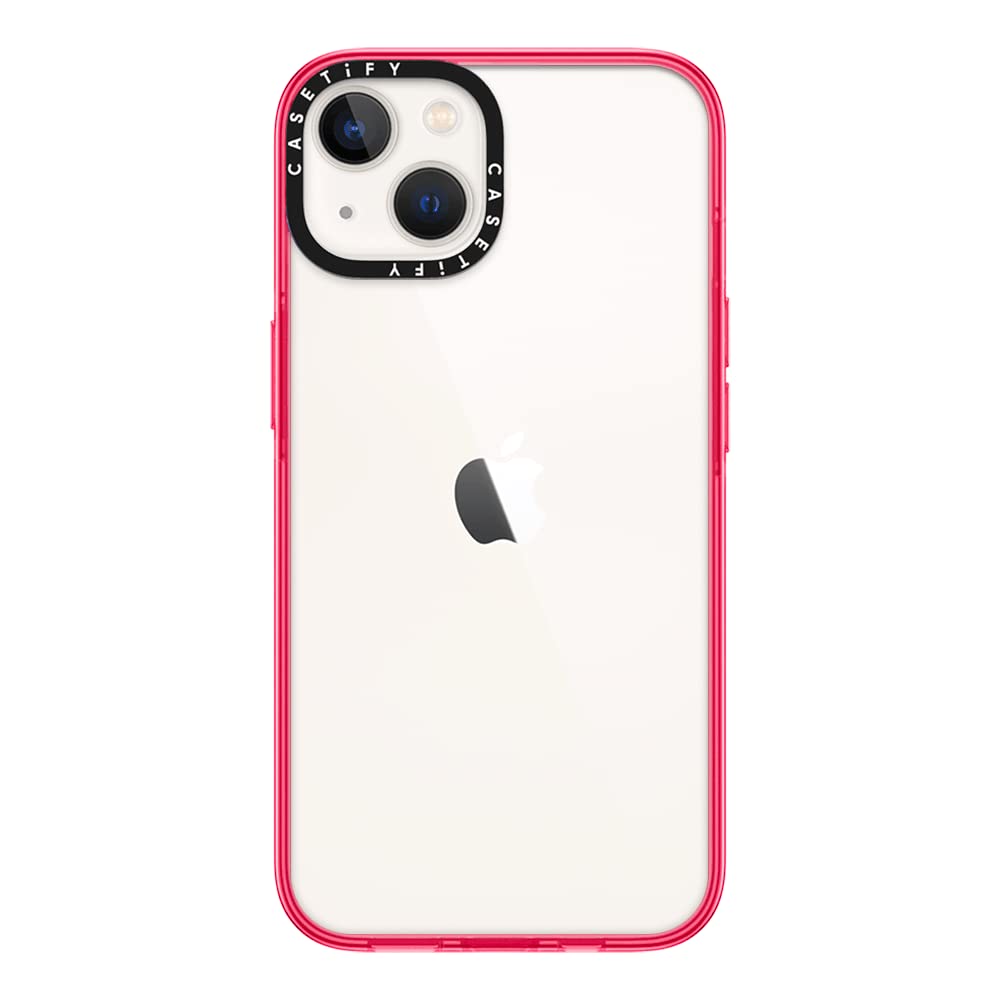 Casetify Compact Iphone 14 Case [2X Military Grade Drop Tested / 4Ft Drop Protection]   Hot Pink