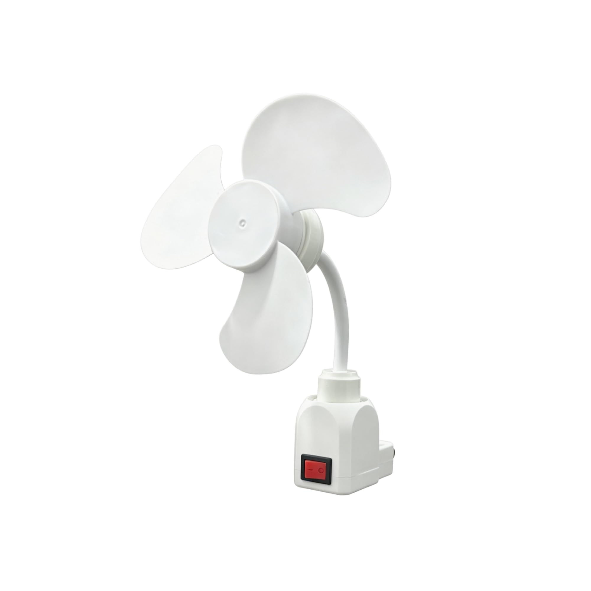 IUEQSEOG E27 Socket Fan Kit with Plug Adapter - Mini Quiet Electric Fan with Flexible Gooseneck Plug and Light Bulb Base, Energy