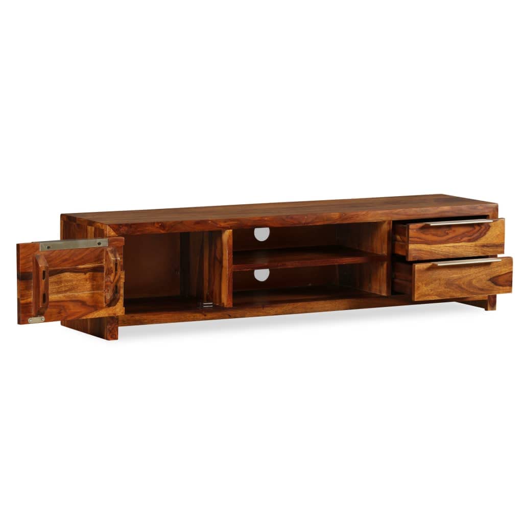 Vidaxl Tv Cabinet Solid Sheesham Wood 47.2''X11.8''X11.8''