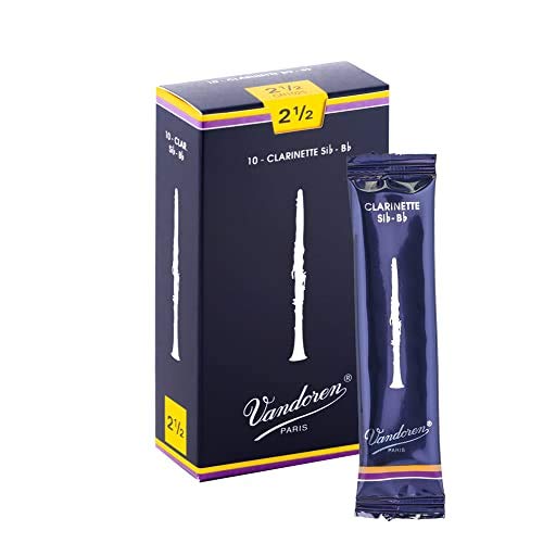 Vandoren Cr1025 Bb Clarinet Traditional Reeds Strength 2.5; Box Of 10