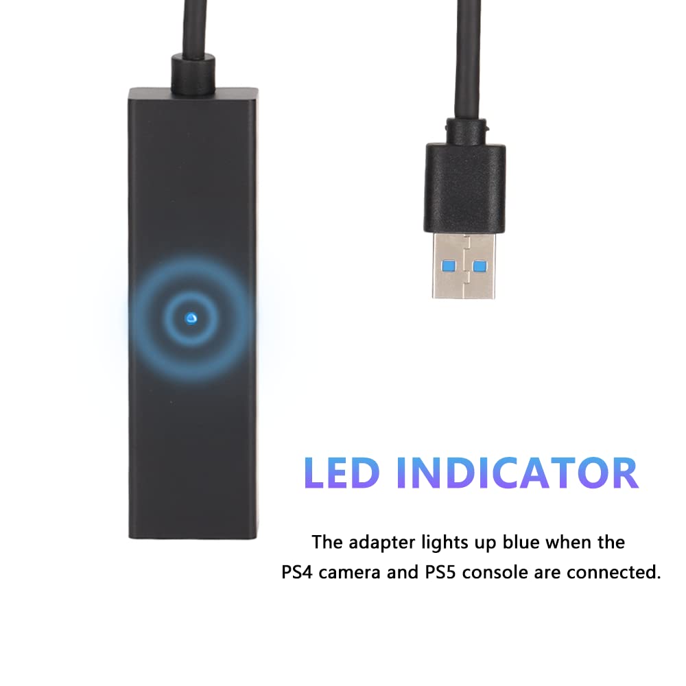 Watris Veiyi Ps4 Camera Adapter For Ps5, Converter Connecting Cable Comaptible With Psvr /Ps5 Console, Psvr Camera Adapter Cable