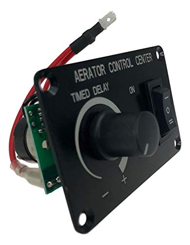 Pactrade Marine Aerator Timer Switch PRO | Custom Delay | 12V for 10A Loads | Black | Model P11113