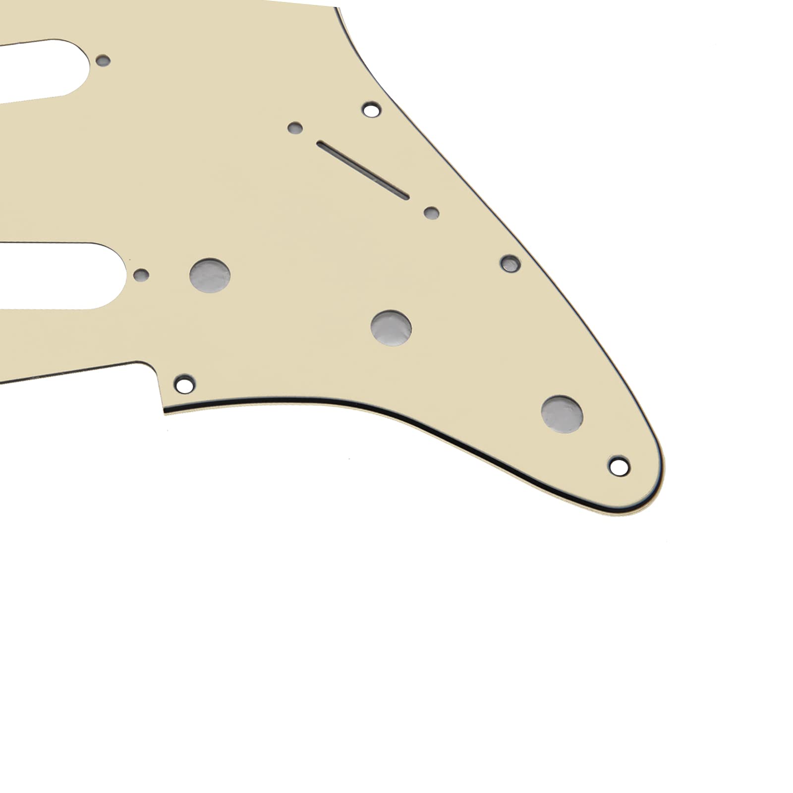 Yootones Sss 11 Hole Strat Electric Guitar Pickguard Compatible With Fender Usa/Mexican Made Standard Stratocaster Squier Modern