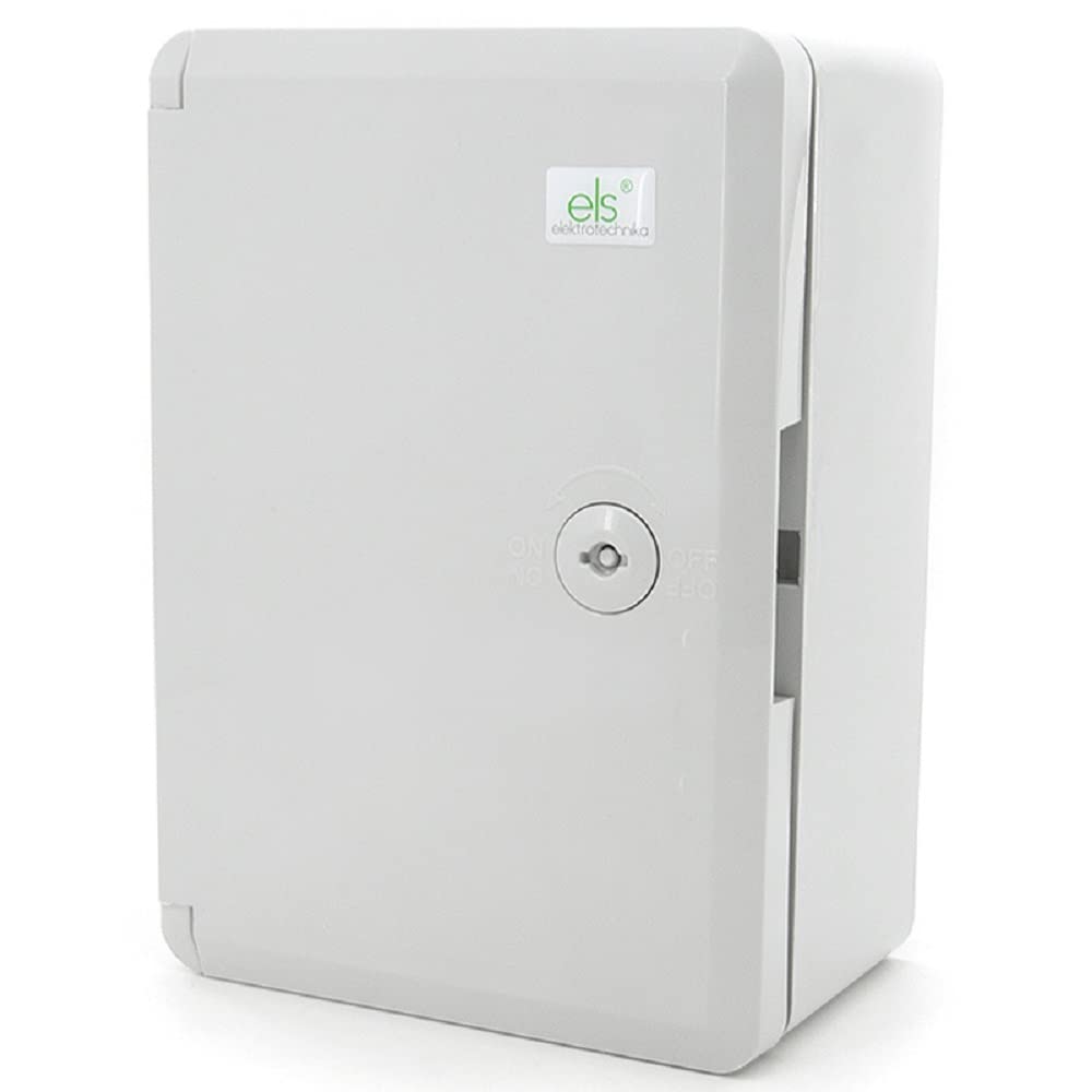 ELS Elektrotechnika Industrial Cabinet IP65 Galvanised Mounting Plate Locking Door with All-Round Seal Wall Housing Empty Housin
