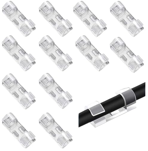 H&D Pipaliya 20 Pcs Cable Clips With Strong SelfAdhesive Wire Holder For Car Self Adhesive Cable Management Clips Desktop Cable