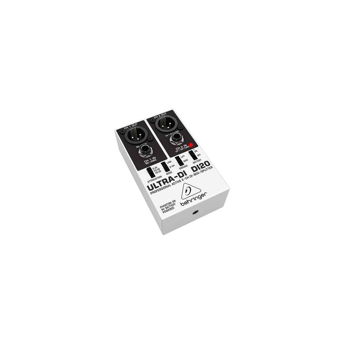 Behringer Ultra Di Di20 Professional Active 2 Channel Di Box/Splitter