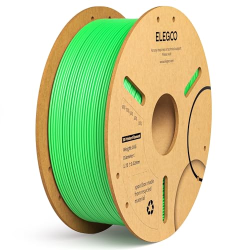 Elegoo Pla Plus Filament 1.75Mm Neon Green 1Kg, Pla+ Tougher And Stronger 3D Printer Filament Pro Dimensional Accuracy +/  0.02M