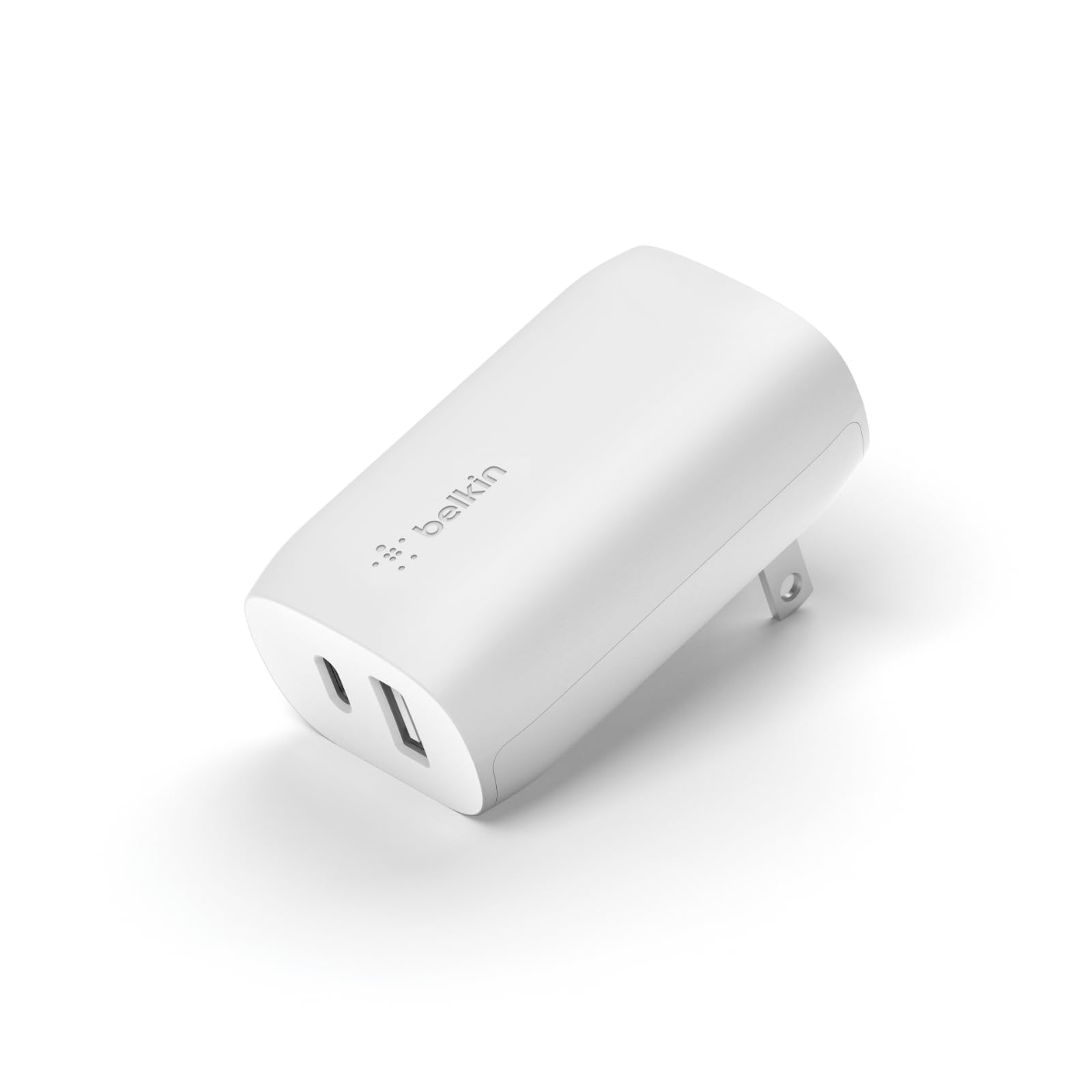 Belkin 37 Watt USB C Wall Charger - Power Delivery 25W USB C Port + 12W USB A Port for PPS Charging with USB-C to Lightning Cabl