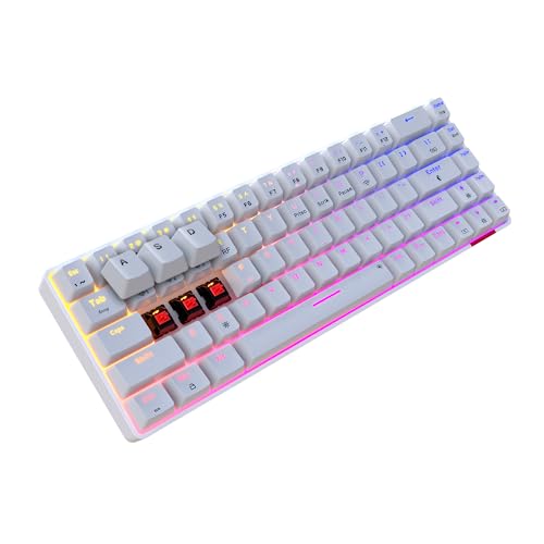 Portronics Hydra 10 Mechanical Wireless Gaming Keyboard With Bluetooth 5.0 + 2.4 Ghz, Rgb Lights 16.8 Million Colors, Type C Cha