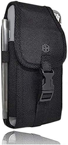 Ah Military Grade Cell Phone Carrier Holster Men Cell Phone Belt Holder, Compatible W/ [Iphone Iphone 12 Mini Se 5 5S 5C Samsung