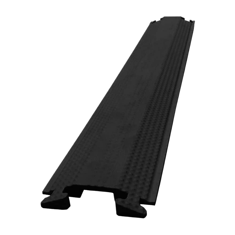 Kable Kontrol Drop Over Floor Cord Cover   36    Inch Long 1 Channel Cable Or Wire Protector   Rubber Ramp For Indoor And Outdoo