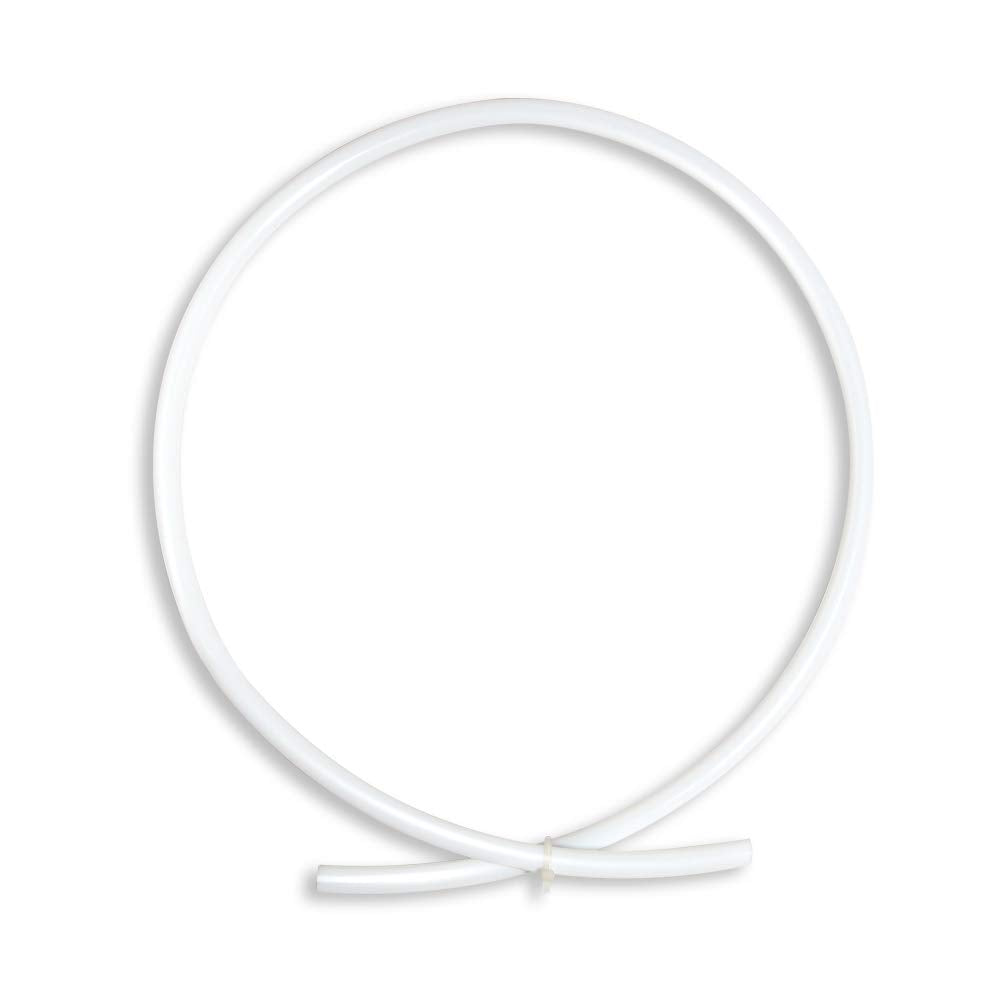 Quickun Ptfe Teflon Tubing, 6Mm Id X 8Mm Od, 3.3Ft Length, White, For 3D Printer