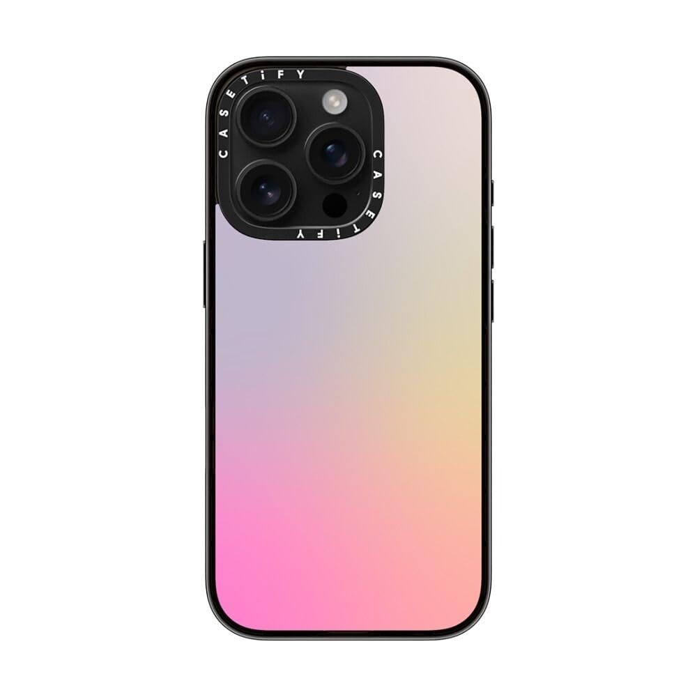 Casetify Compact Case For Iphone 16 Pro [Lightweight / 4 Ft. 2X Military Grade Drop Protection/Slim]   Pastel Gradient   Clear B