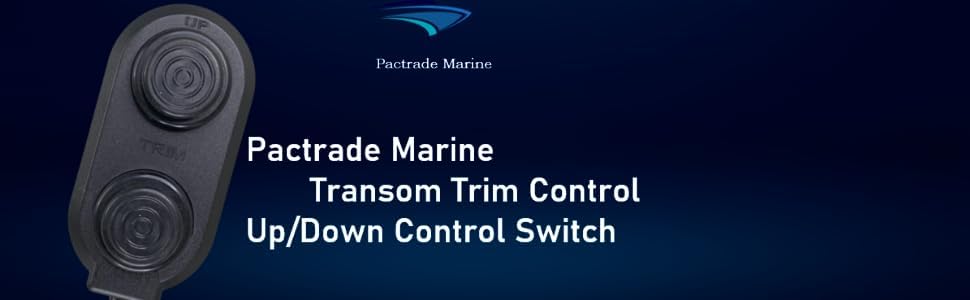 Pactrade Marine Boat Tilt Trim Switch Black Push Button Transom Trim Switch Control Rating 8A Ip65 Pc Push Switch Suitable For B
