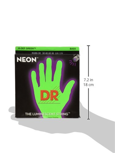 Dr Strings Hi Def Neon Bass Guitar Strings (Ngb6 30)