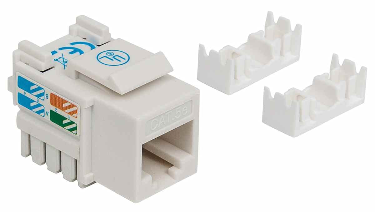 Intellinet Keystone Jack Cat5E Utp White (210355)