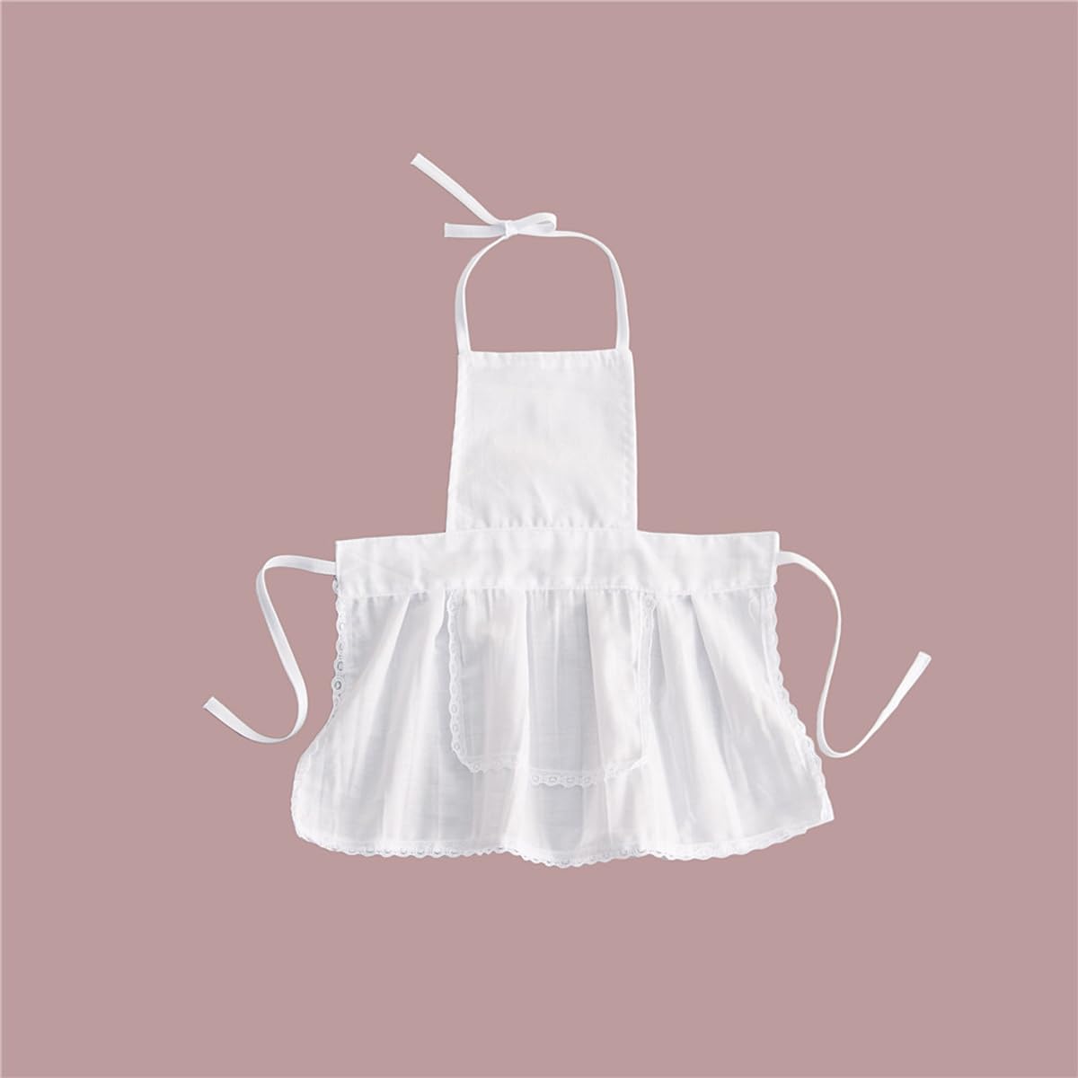 Zeroest Baby Chef Outfit Photography Props Toddler Funny Chef Apron Props For Photoshoot Baby Photo Chef Hat Maid Costume (White
