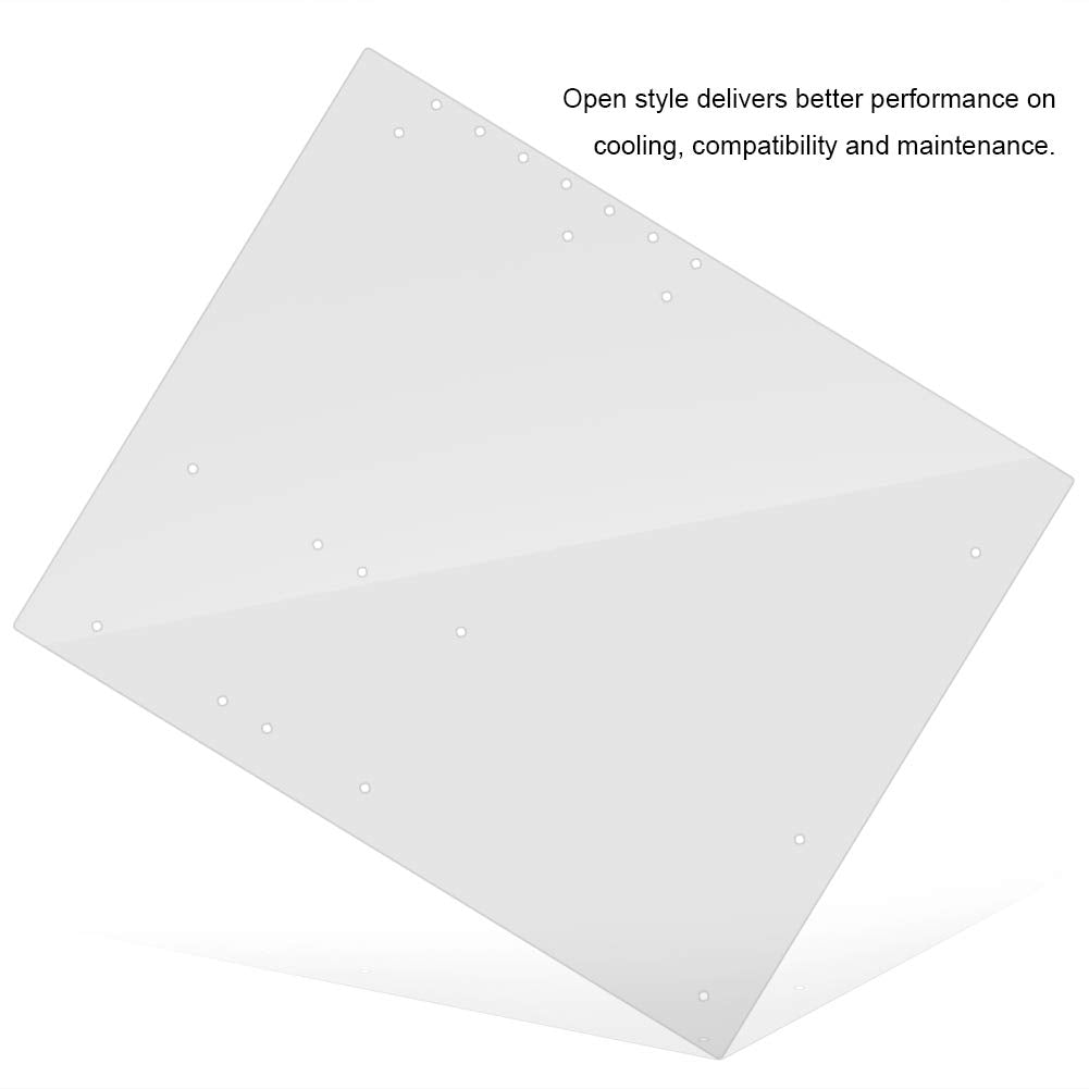 Ciciglow Computer Case Diy Open Frame Transparent Acrylic Overlock For Atx Mothboard, For Testing, Overclocking, Gaming, Support