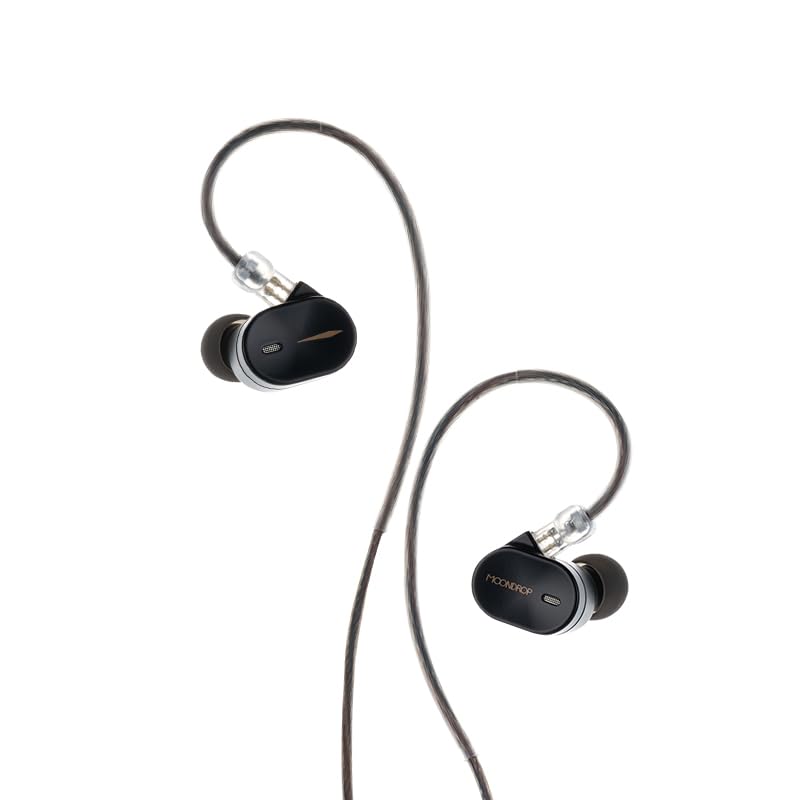 Moondrop CHU III IEM Earphones, Dynamic Driver inEar Monitors, 0.78mm 2Pin Detachable Cable HiFi Wired Earbuds (Black)