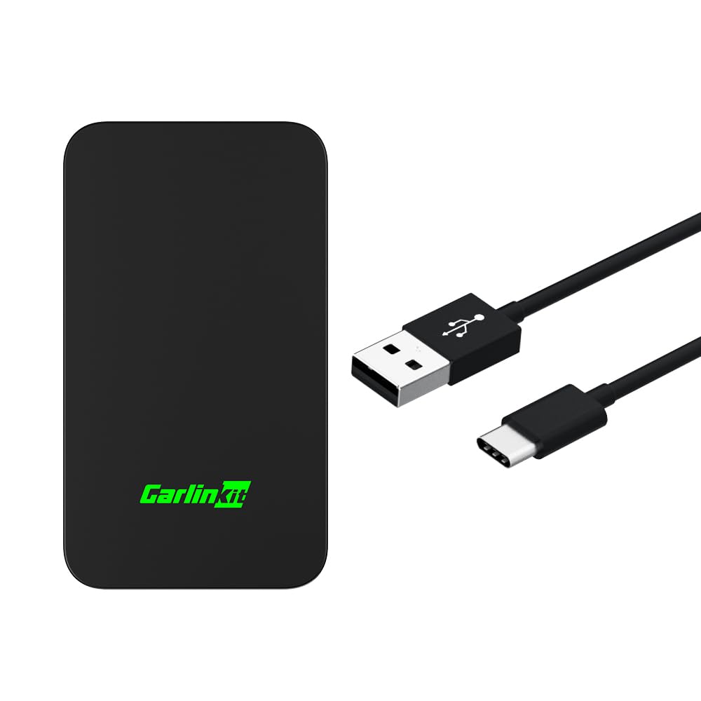 Carlinkit 5.0 Wireless Carplay/Android Auto Adapter Usb For Factory Wired Carplay Cars (Model Year: 2015 To 2025), Wireless Carplay/Android Auto Dongle Convert Wired To Wireless,Fit In-Dash Navigation