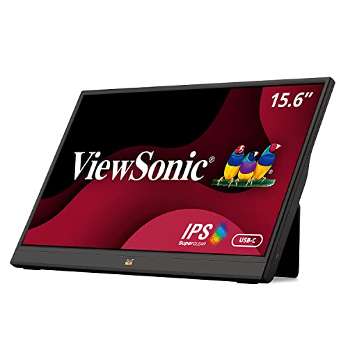 Viewsonic Va1655 156 Inch 1080P Portable Ips Monitor With Mobile Ergonomics, Usb C And Mini Hdmi For Home And Office