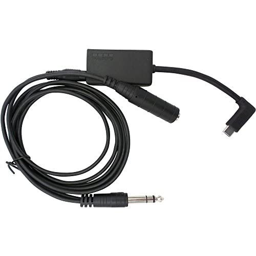 Nflightcam Audio Cable for Airplane Cockpit Recording  Aircraft Audio Cable Compatible with Gopro Hero5, 6, 7, 8, 9, 10, 11, 12