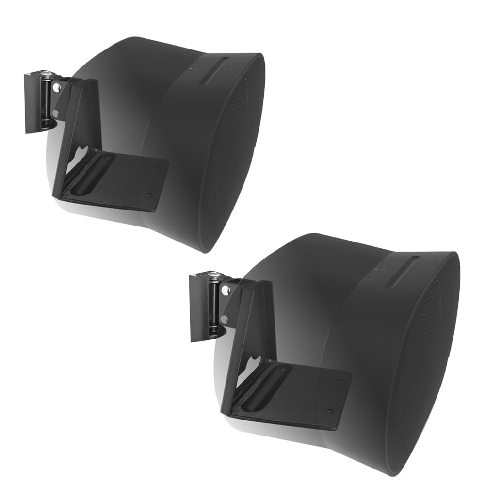 Emaquin Wall Mounts Brackets Pair Set(2Pcs) For Sonos Era 300 Speaker(Include 2Pcs,Swivel And Tilt,Sturdy Metal,Durable Finish,E