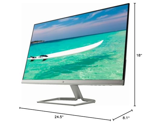 HP 27' Widescreen IPS LED Full HD (1920x1080) Monitor, 5ms Response Time, 10,000,000:1 Contrast Ratio, FreeSync, 2X HDMI and 1x VGA Input, 178� View Angle, 75Hz Refresh Rate, Natural Silver