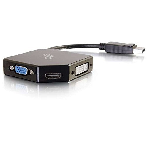 C2G Display Port Adapter, 4K, Display Port To Hdmi, Vga, Or Dvi, Black, Cables To Go 54340