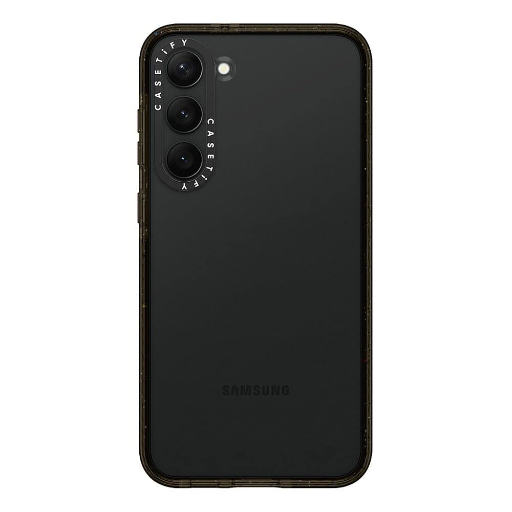Casetify Impact Samsung Galaxy S23+ Case [4X Military Grade Drop Tested / 8.2Ft Drop Protection]   Clear Black
