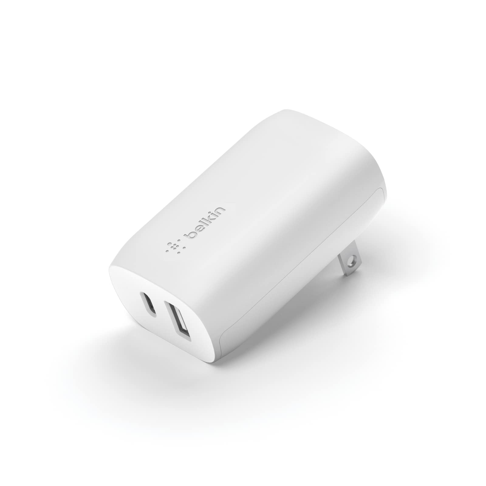 Belkin 37 Watt Usb C Wall Charger   Power Delivery 25W Usb C Port + 12W Usb A Port For Pps Charging Apple Iphone 14, 14 Pro, 14
