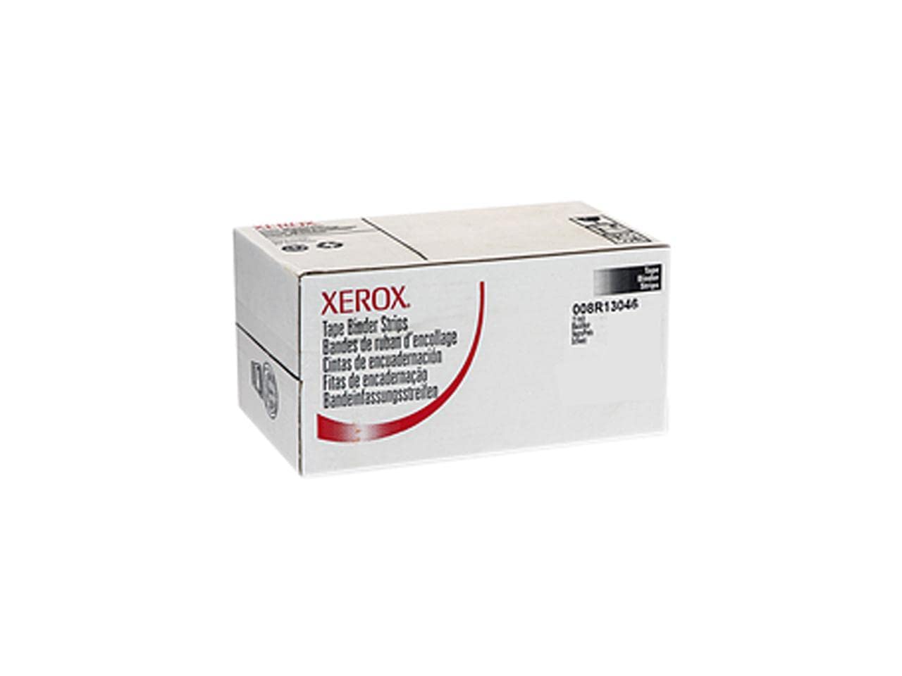 Xerox 008R13046 Tape Binder Strips, 11'', Black, 500 Strips/Carton
