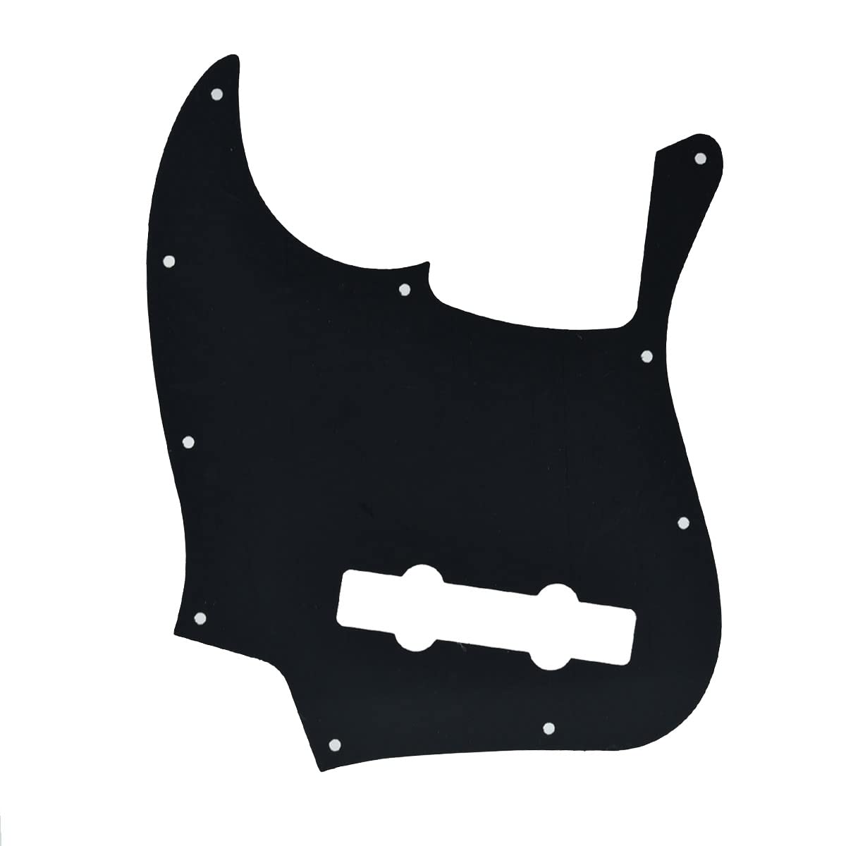 Dopro 5 String Jazz Bass Pick Guard J Bass Scratch Plate For Usa/Mexican Fd 5 String Jazz Bass Black 3 Ply