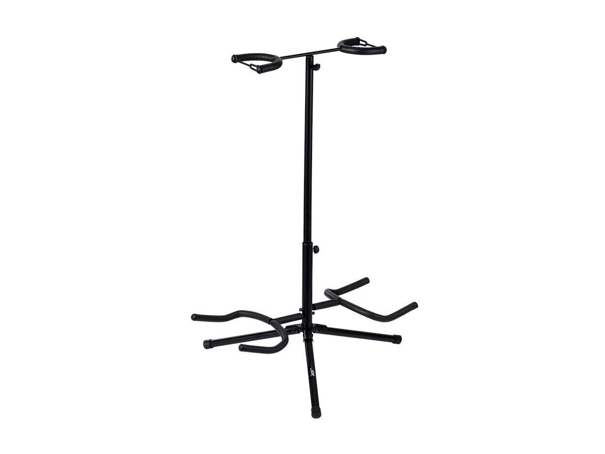 Monoprice Tripod Adjustable Double Guitar Stand - For Use With Electric/Acoustic Guitar & Bass - Stage Right Series