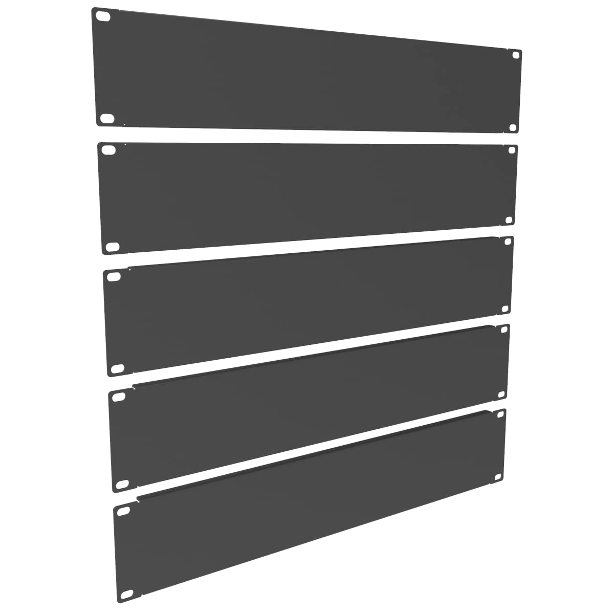 Qiaoyoubang 5 Pack Of 2U Blank Panel   Metal Server Rack Panel For 19In Server Rack Cabinet Or Enclosure, Black (2Ubp5Pc)