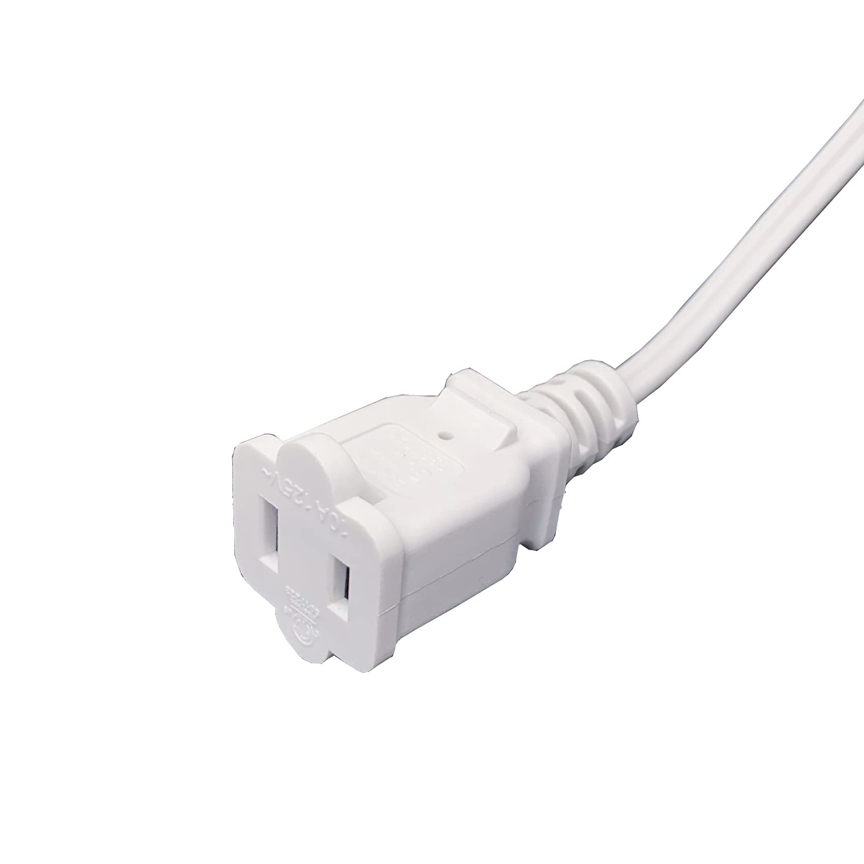 Extension Cord 15 Ft, 2 Prong 18 Gauge Male Female Power Cable, 2 Outlet Saver Power Extension Cords For Nema 5 15P To Nema 5 15