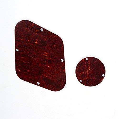 Musiclily Lp Backplate And Switch Cover Set Compatible With Usa Les Paul, 4Ply Red Tortoise
